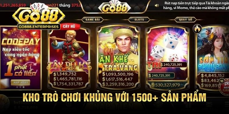 Đăng Nhập GO88 - Kích Hoạt Kho Game Siêu Hot Tức Thì 2 Kho trò chơi khủng với 1500+ sản phẩm tại cổng game